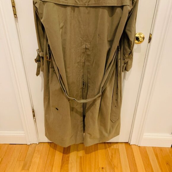 BURBERRYS VINTAGE Men's 40 Long Trench Coat WOOL lining NOVA check - Picture 15 of 16